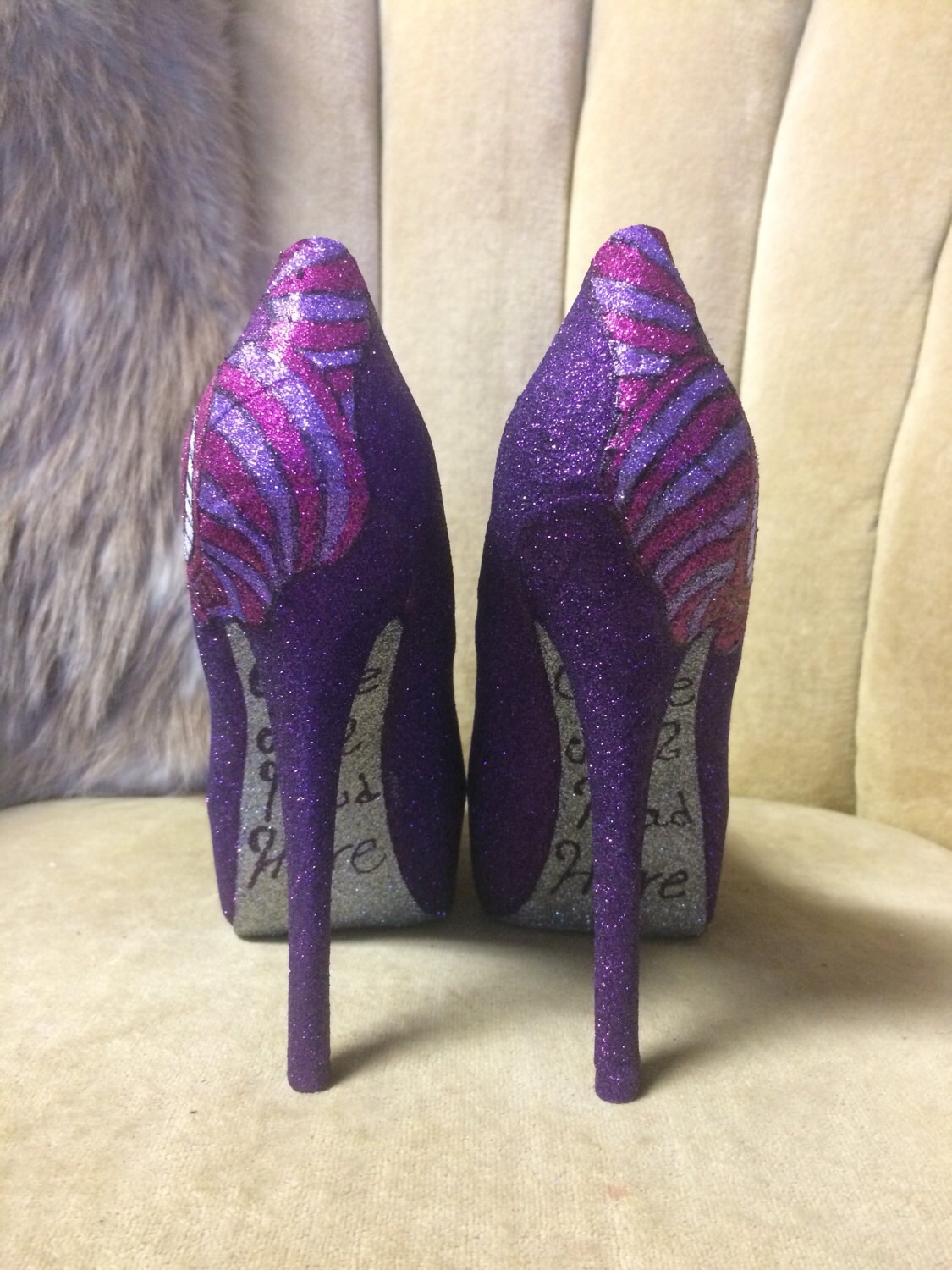 Custom Made to Order Cheshire Cat High Heels. Alice in - Etsy