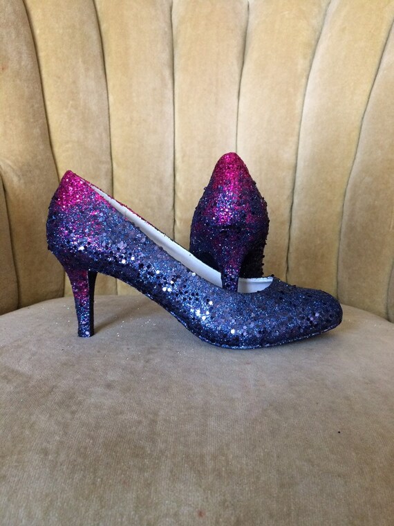 pink and navy heels