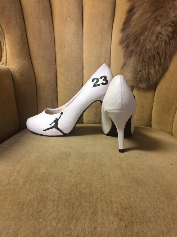 white high heels size 5