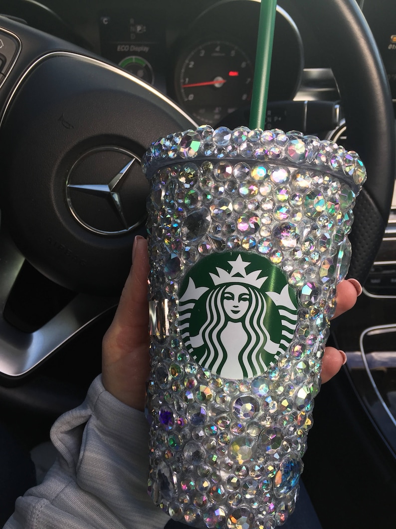 Rhinestone Cup. Grande Cold Cup. Glitter Cup. Glitter Etsy