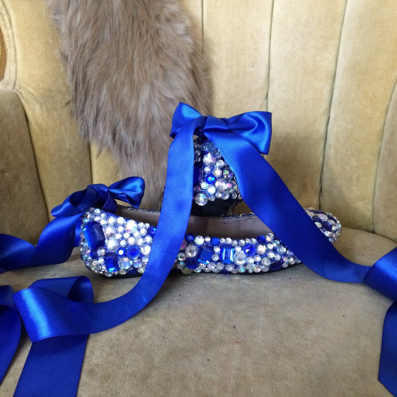custom made to order, crystal ballet flats. wedding flats brides maids flats. indigo, blue, ab clear stones custom made to order, crystal ballet flats. wedding flats brides maids flats. indigo, blue, ab clear stones