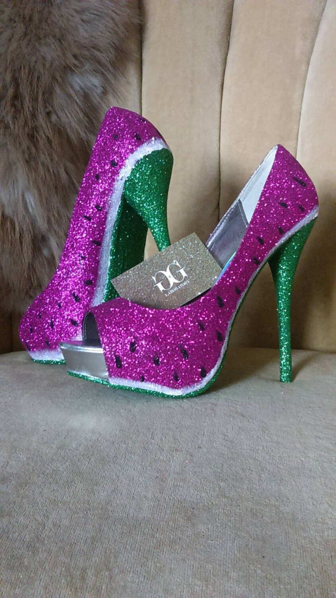 Woman's Watermelon High Heels Sizes 5-11. Fruit Heels. - Etsy