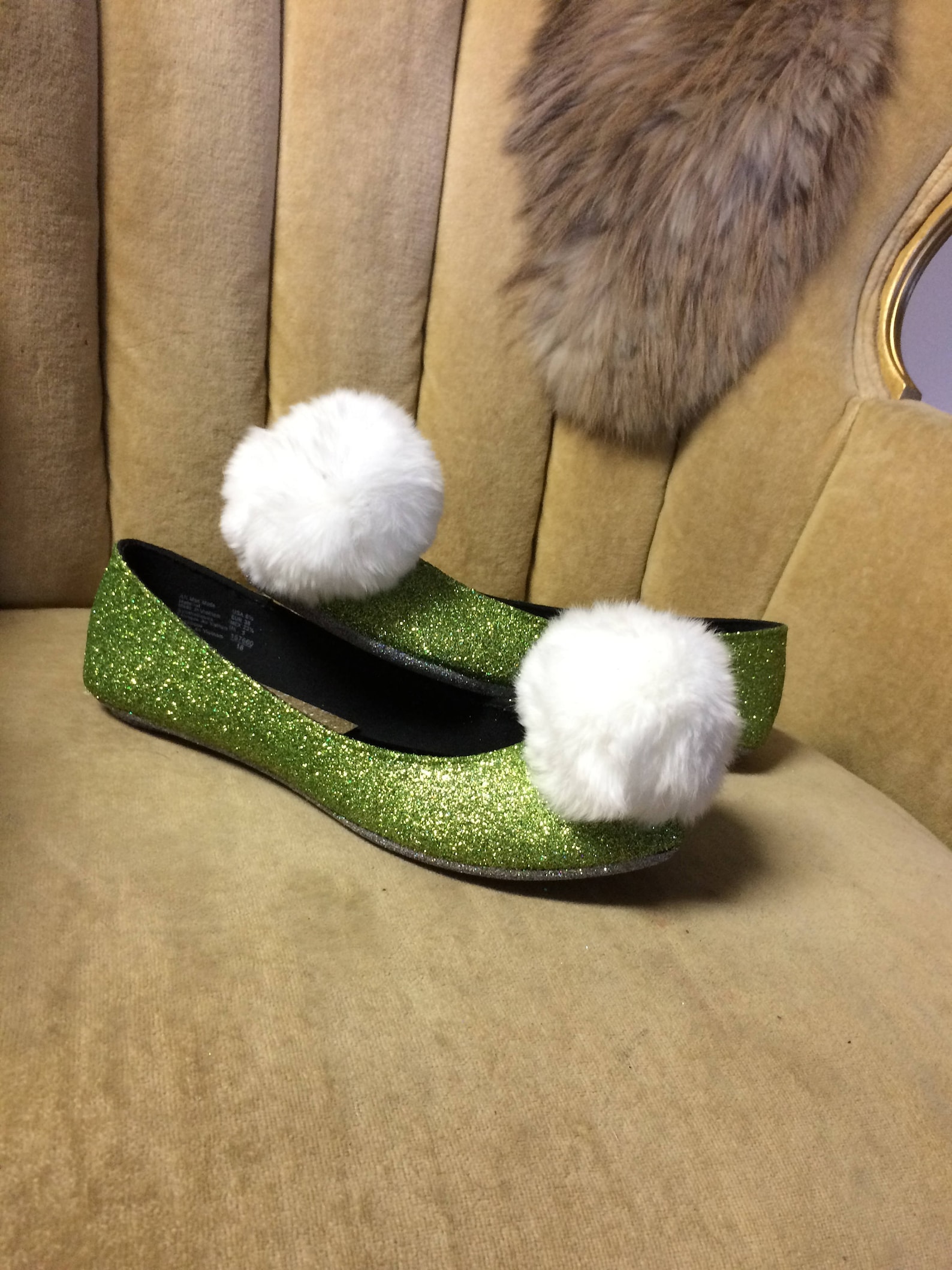 tinker bell inspired ballet flats. fairy shoes. sizes 5.5-11. custom made hand painted. tinker bell inspired ballet flats. fairy shoes. sizes 5.5-11. custom made hand painted.