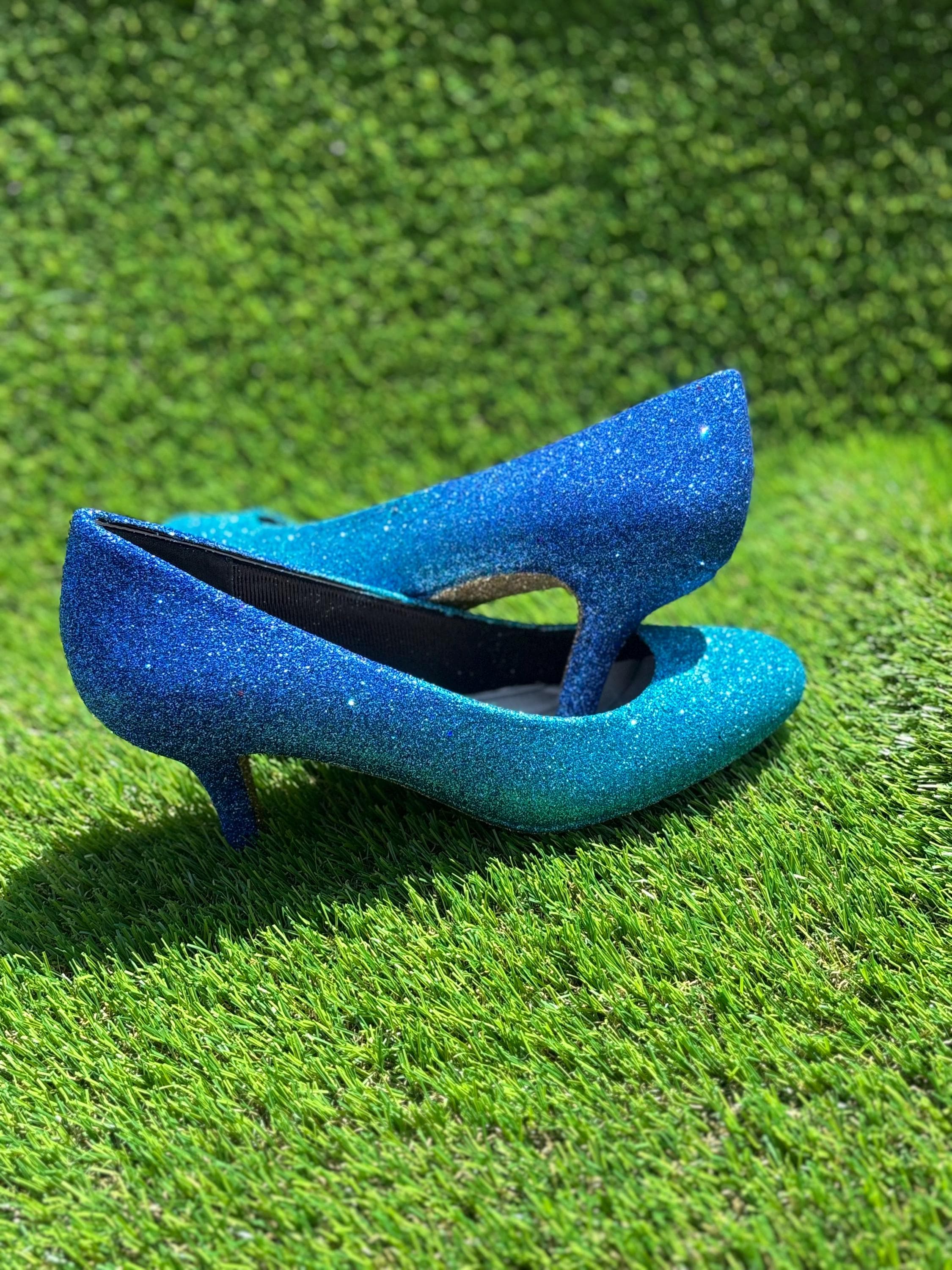 Light Blue Sparkly Heels - Etsy