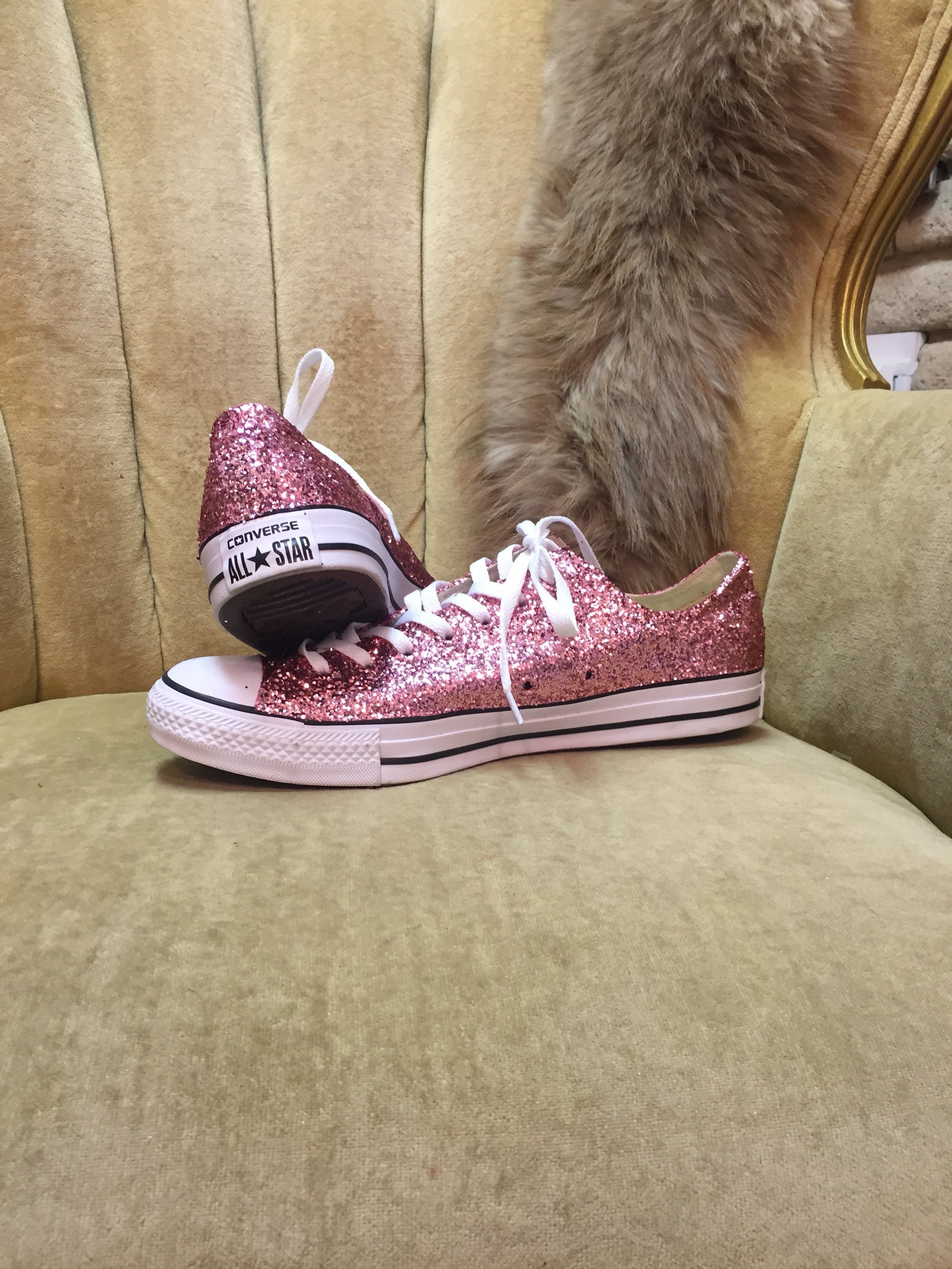 Bana\u0026co sneakers roze Meisjes ( - roze glitter sneaker met rubberen  top25132000) - Junior Steps