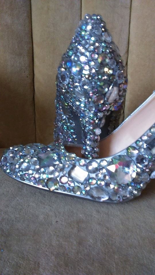 Custom Made Clear Crystal AB High Heels. - Etsy