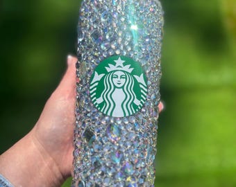 Rhinestone Starbucks Cold Cup: Bedazzled Glitter Cup - Etsy