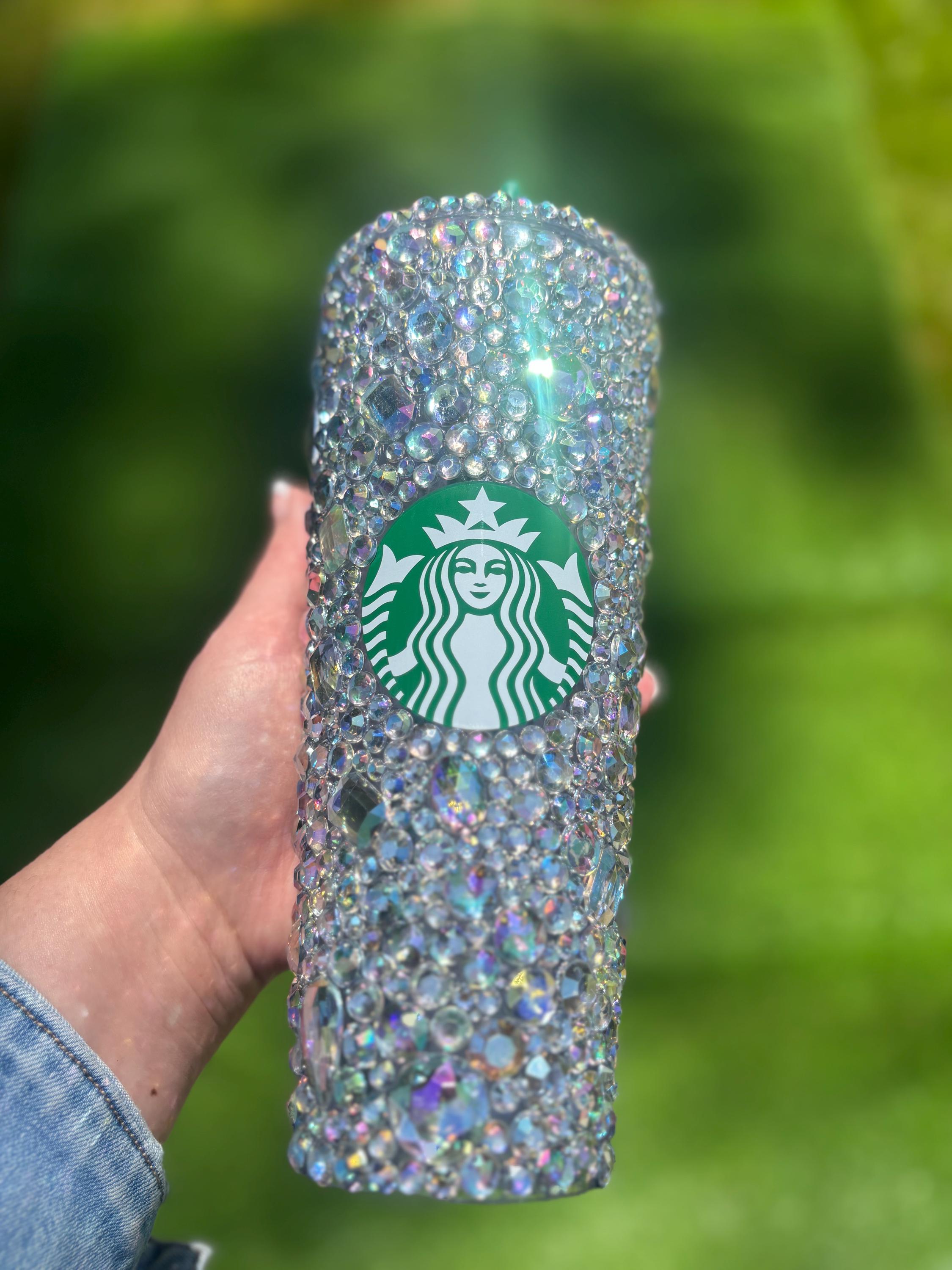 Rhinestone Starbucks Cold Cup: Bedazzled Glitter Cup - Etsy