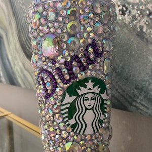 YM Starbucks Cup Jeweled Venti Cold Cup Tumbler - Etsy