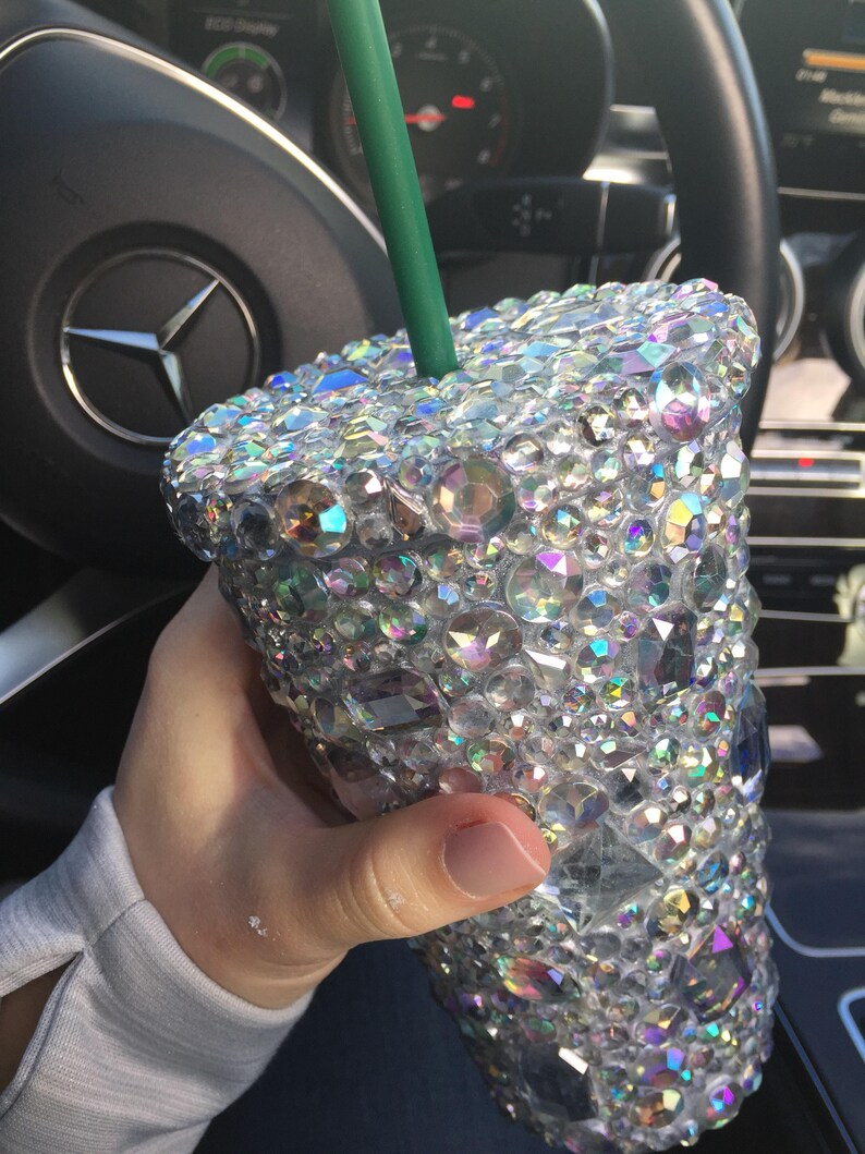 Rhinestone Cup. Grande Cold Cup. Glitter Cup. Glitter Etsy