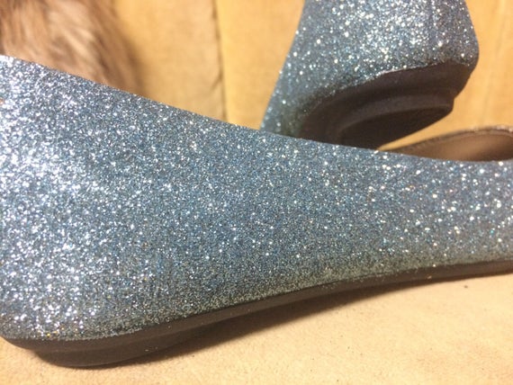 Glitter ballerina shoes best sale