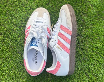 adidas gazelle silver green womens adidas Originals Samba OG White/Lucid Pink/Gum Toddler Girls' Shoes, Size: 7