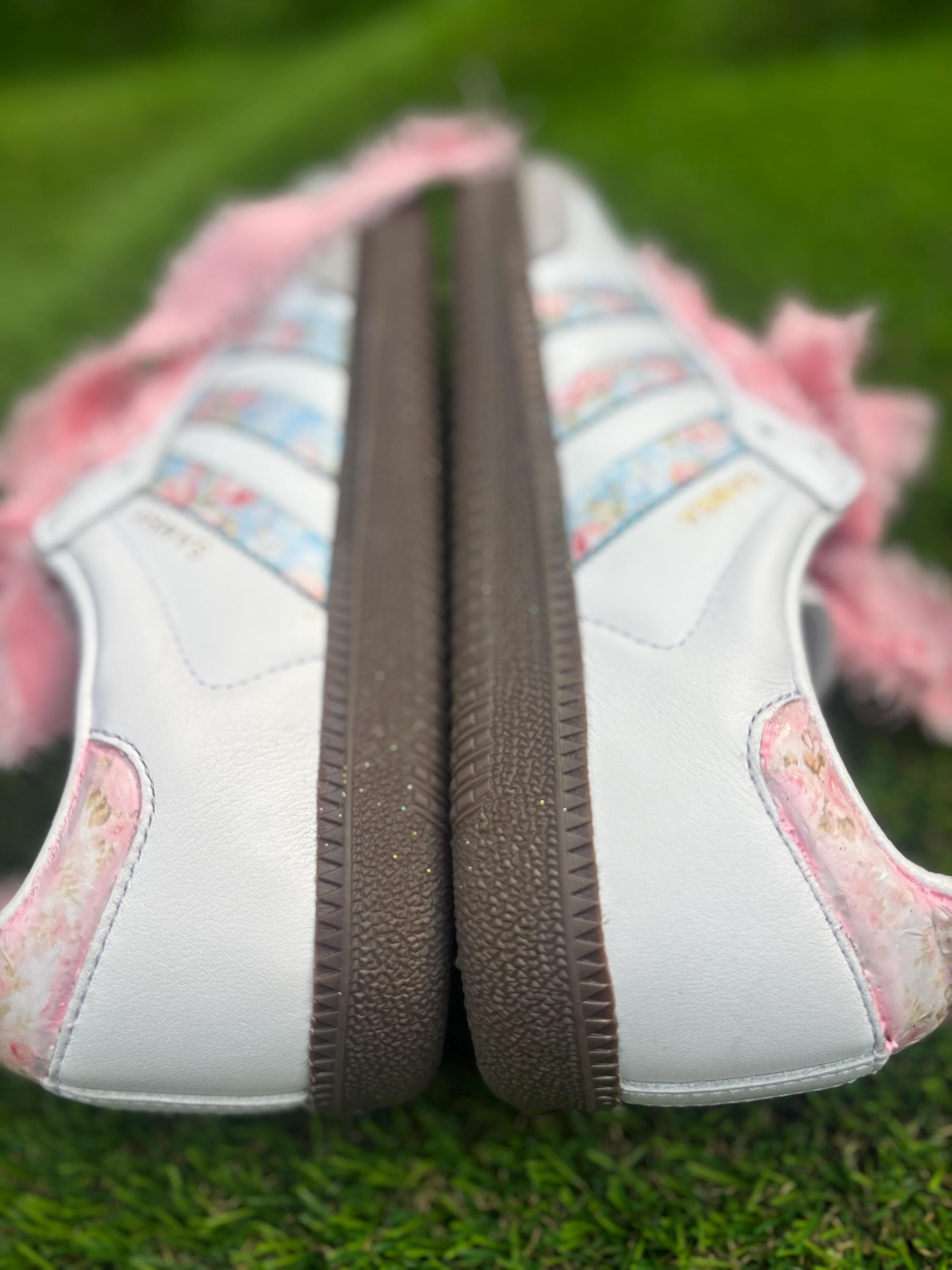 Custom Floral Adidas Samba OG Sneakers: Coquette Core Velvet Lace Shoes -  Etsy