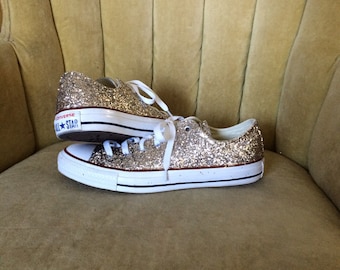 Authentic Converse All Stars in Silver Custom Made to