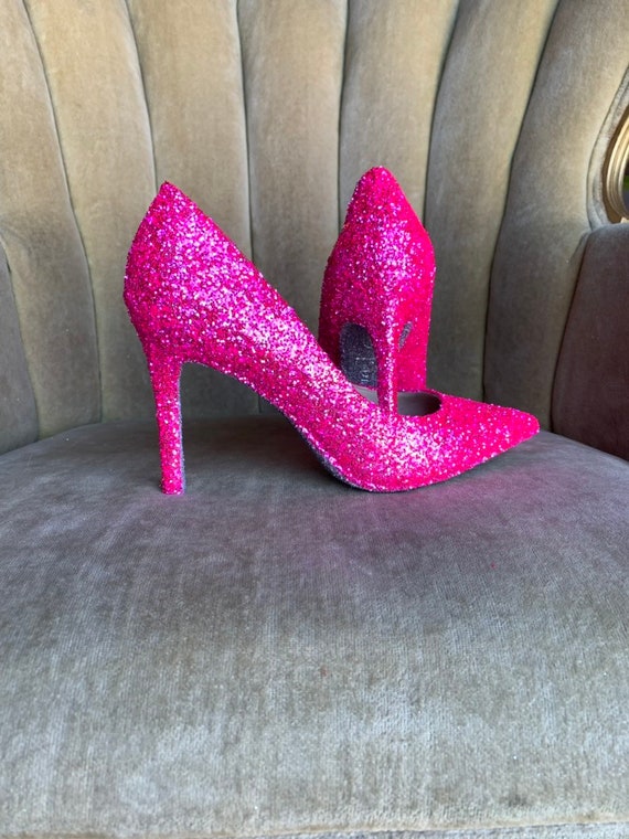 hot pink high heels