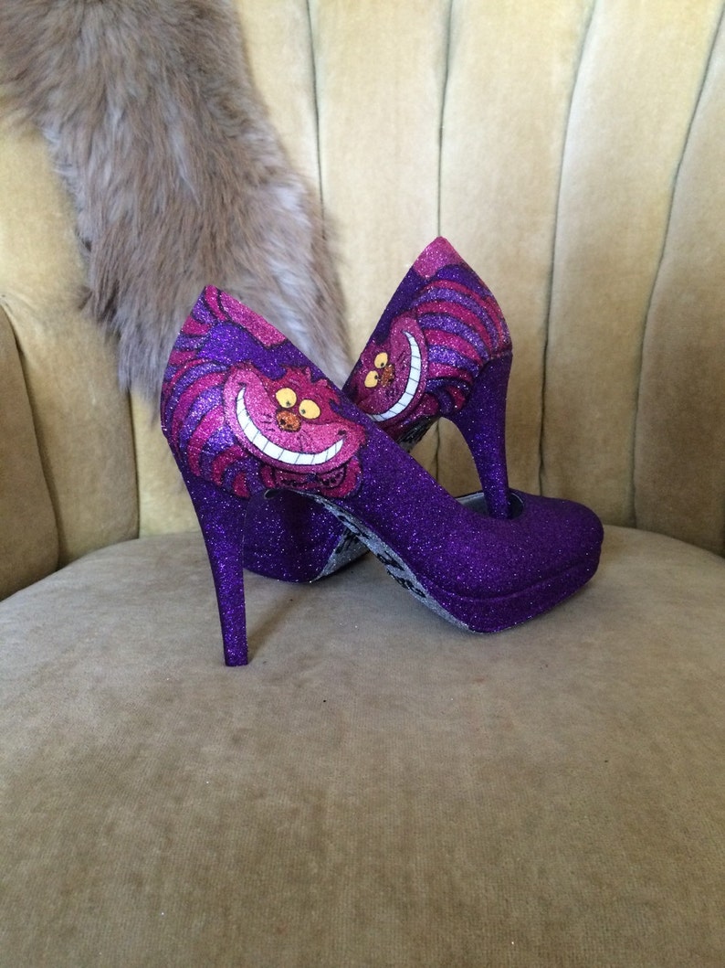 Custom Made to Order Cheshire Cat High Heels. Alice in Etsy