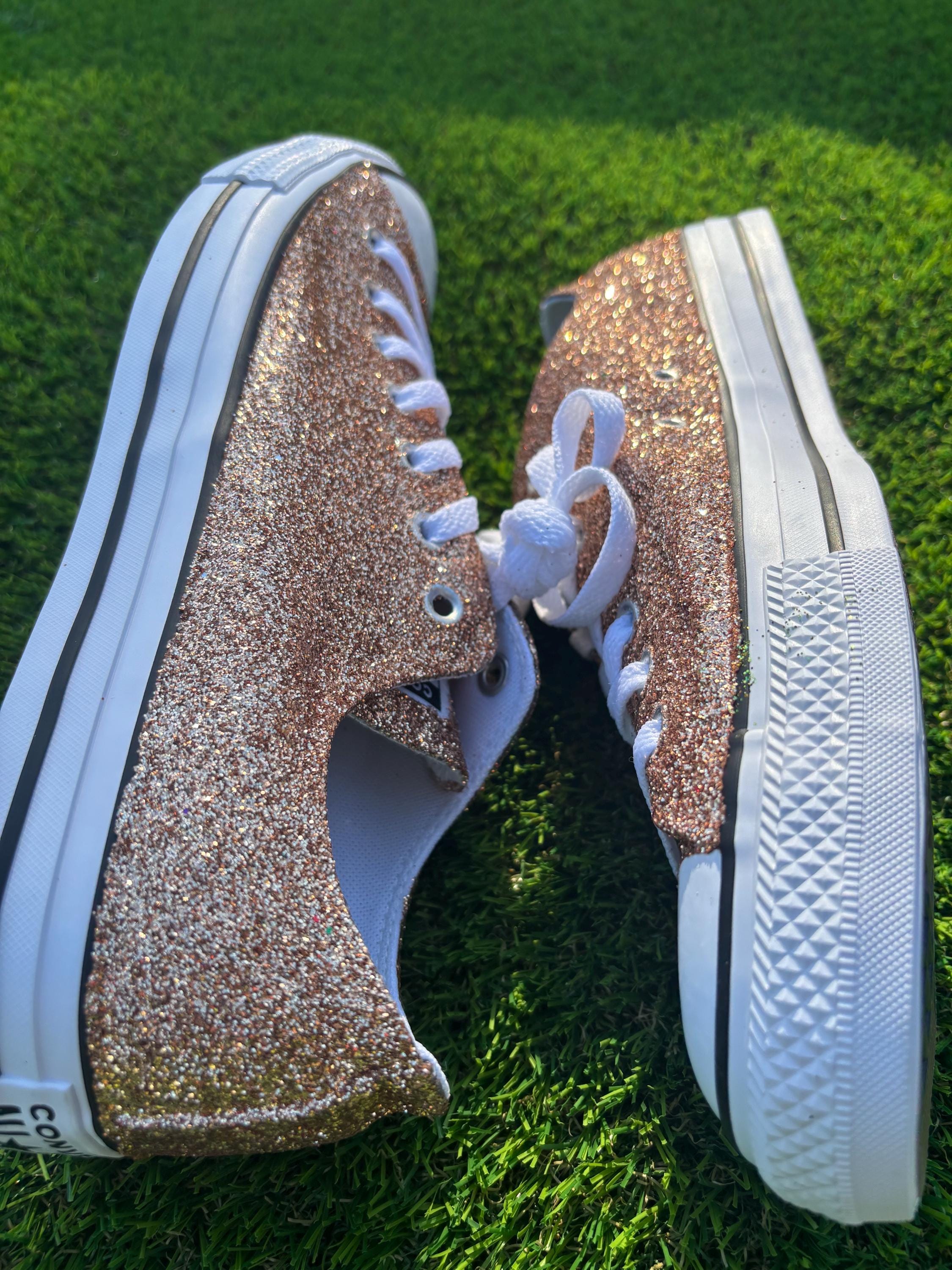 Gold Converse All Stars. Metallic Rose Gold. - Etsy display picture 2