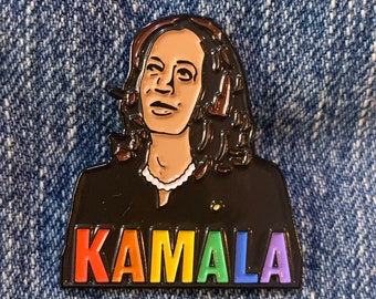 Pin de esmalte suave de Kamala Harris - Vicepresidente - Pin demócrata de Tim Walz 2024