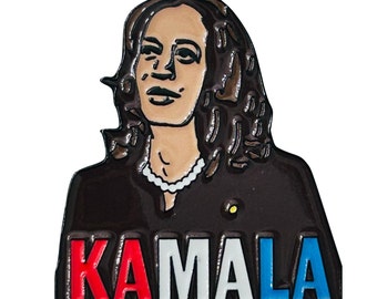 Pin de esmalte suave de Kamala Harris - Edición limitada - Vicepresidenta / Señora Presidenta 2024 - Walz Defeat Trump