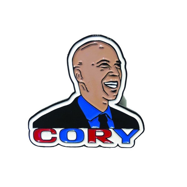 Cory Booker 2020 Presidential Soft Enamel Pin! Free Shipping!