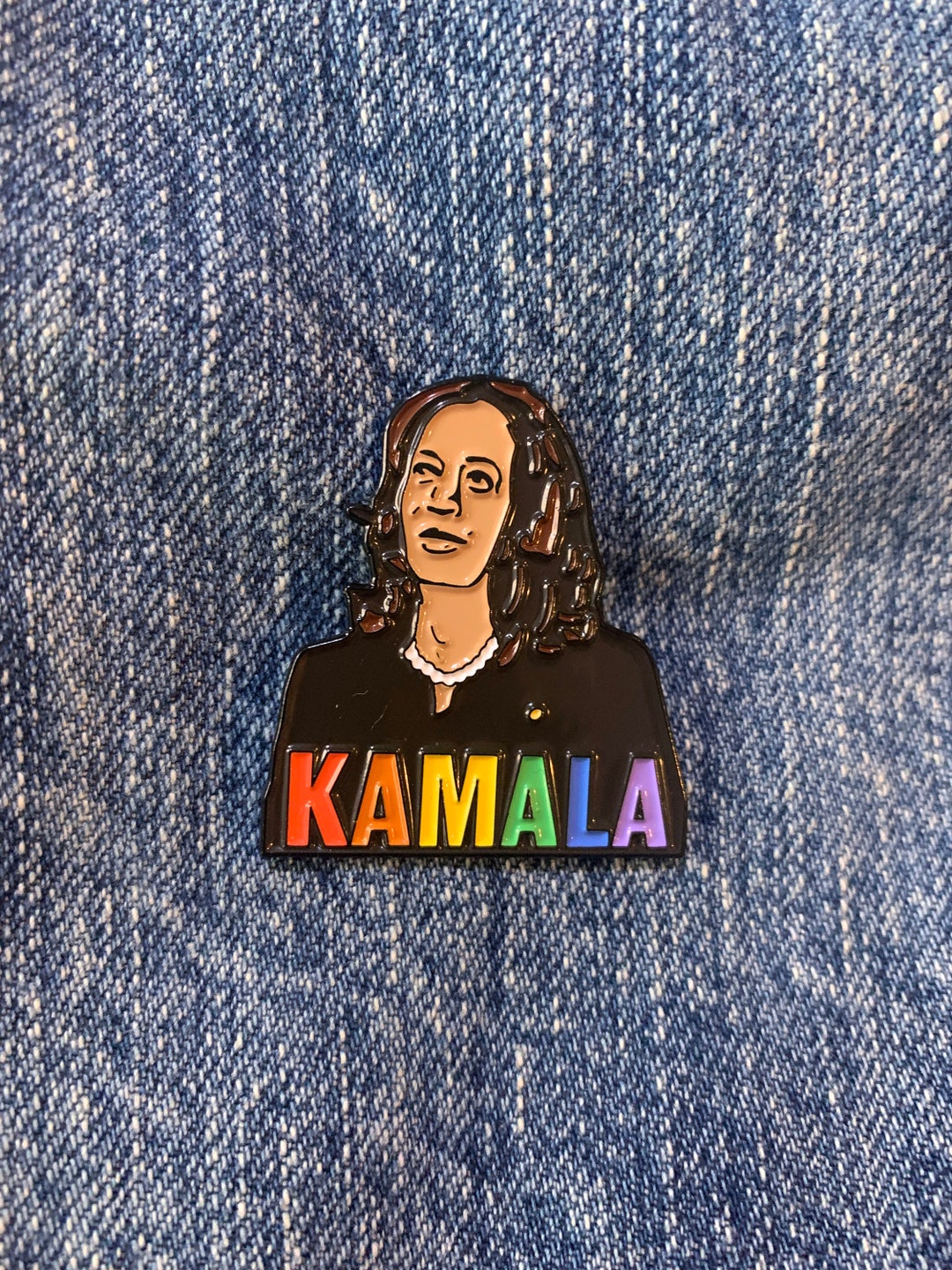 Kamala Harris Soft Enamel Pin - Vice President - Tim Walz Democrat Pin ...
