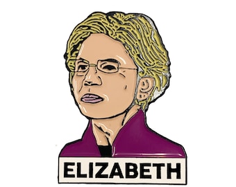 Elizabeth Warren - Senadora de Massachusetts - MA - Demócrata - Pin de esmalte suave
