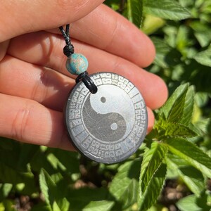 EMF | Shungite Pendant | Yin Yang