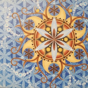 Light Now Mandala | Art Print by Ramona Snow Teo