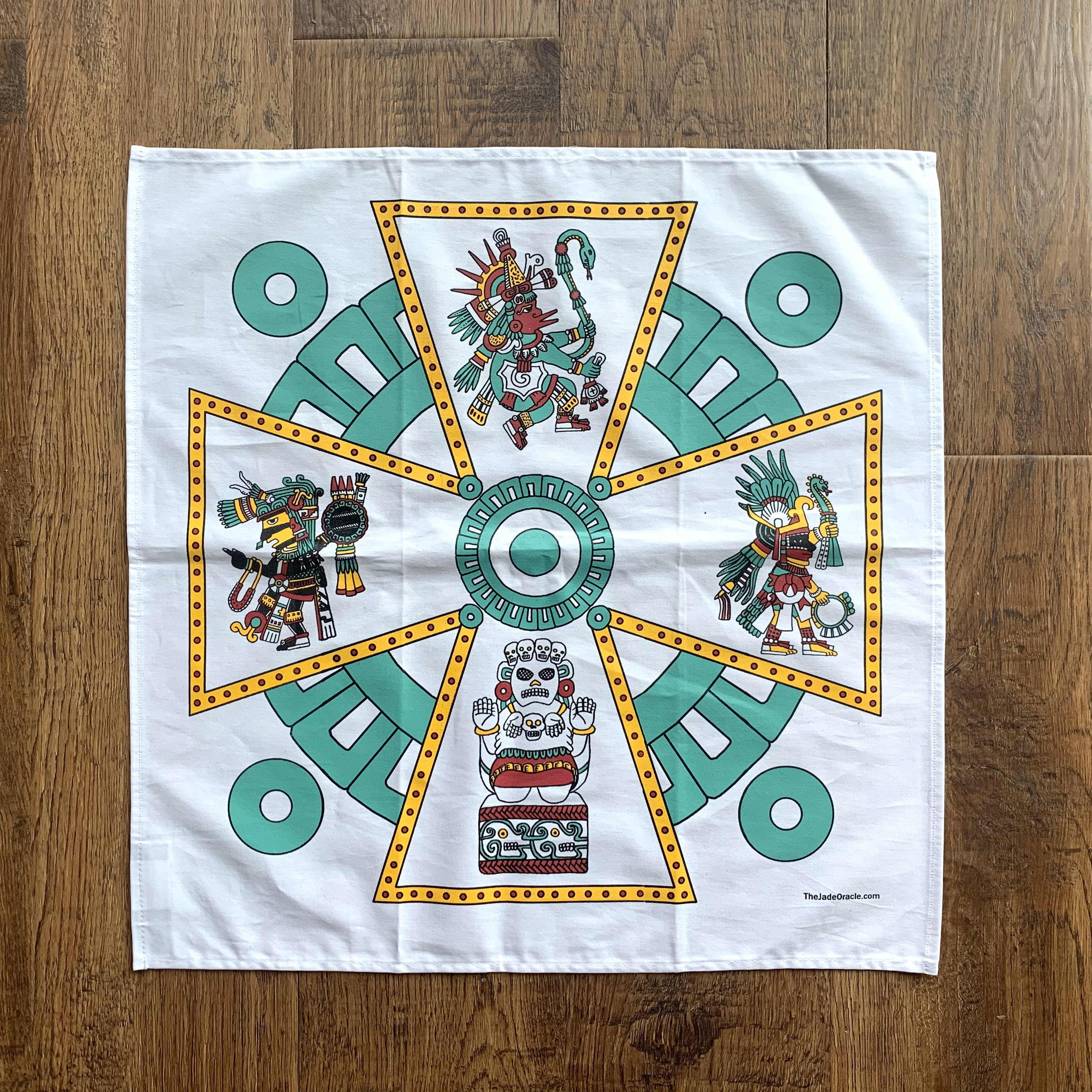 The Jade Oracle Altar Cloth: the Four Directions / Los Cuatro