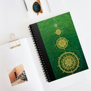 Cosmic Wheels - Spiral Notebook - Ruled Line