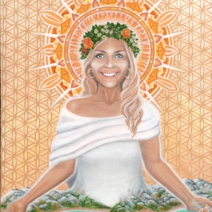 Chalotte | Earth Goddess | Art Print by Ramona Snow Teo