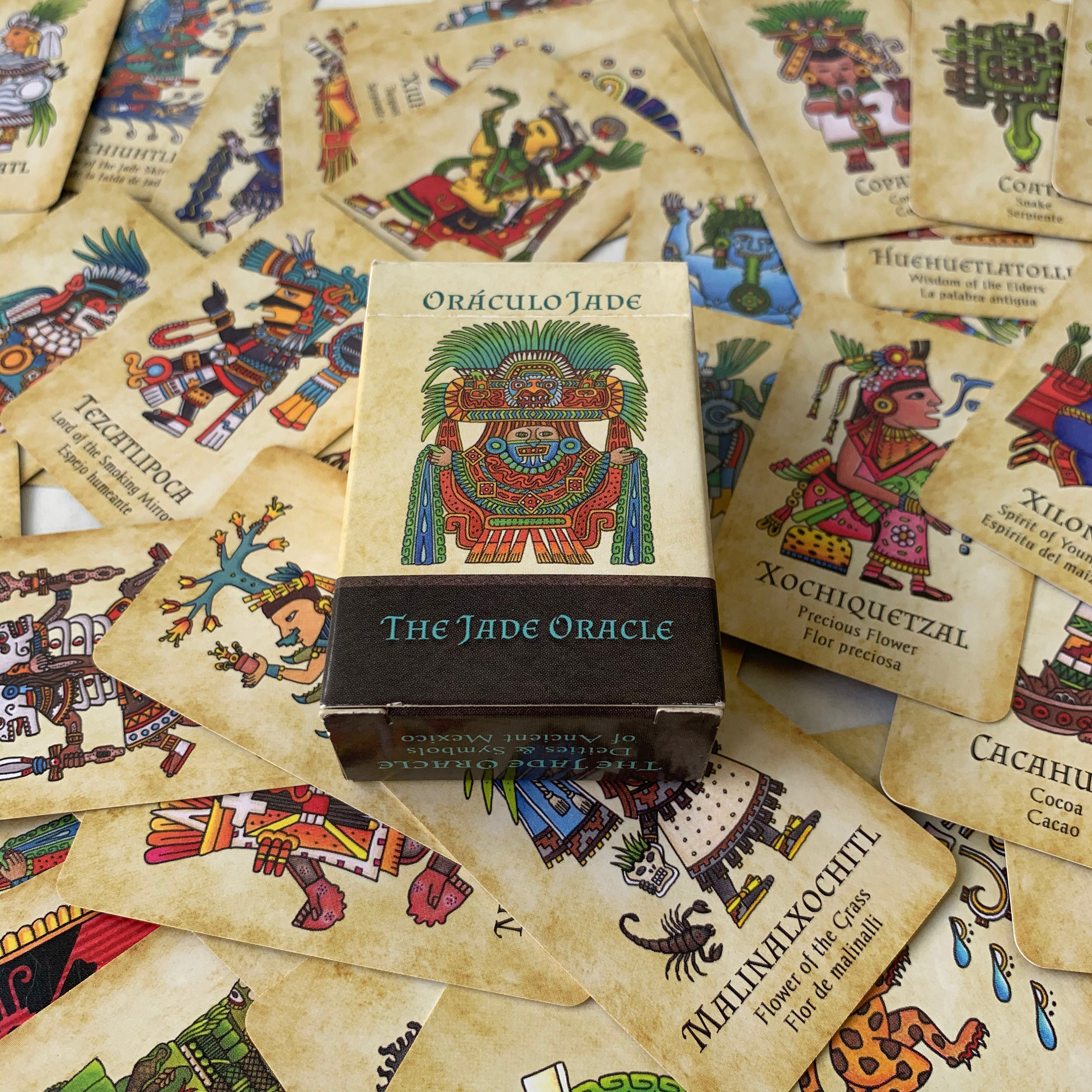 Mini Jade Oracle Deck With Guide Booklet Aztec Art Aztec History ...