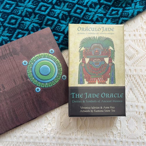 Regular Size Jade Oracle Deck: Deities & Symbols of Ancient Mexico