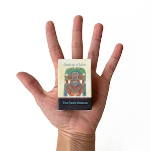 Mini Jade Oracle Deck and Booklet Aztec Art Aztec Mythology Mesoamerican History Native Spirituality Aztec Tarot Card Deck Indie Oracle Deck