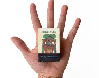 Mini Jade Oracle Deck and Booklet Aztec Art Aztec Mythology Mesoamerican History Native Spirituality Aztec Tarot Card Deck Indie Oracle Deck