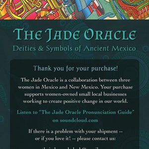 Deluxe Jade Oracle Deck: Deities & Symbols of Ancient Mexico Oracle ...