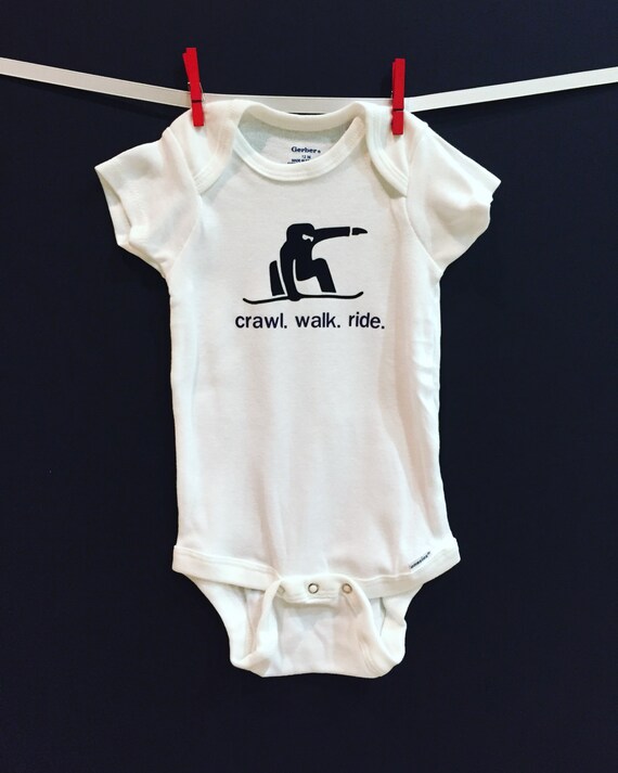 crawl walk ride onesie