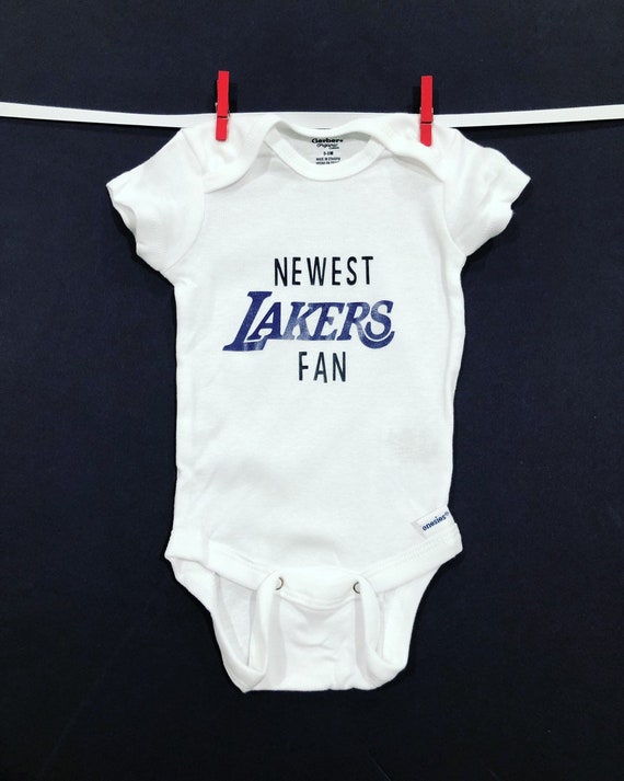 lakers baby onesie