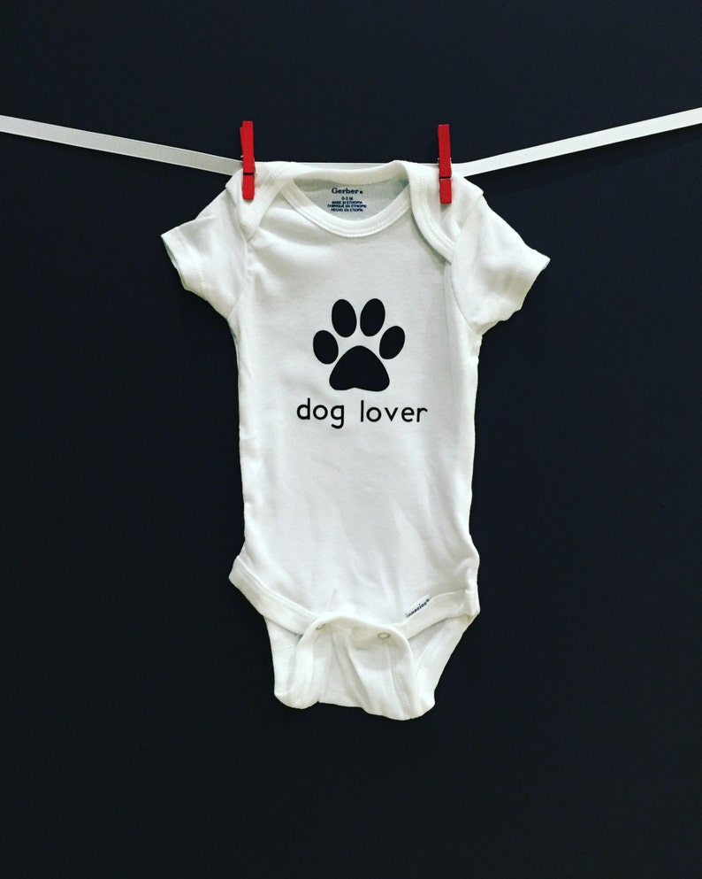 Dog Paw dog lover baby onesie Etsy