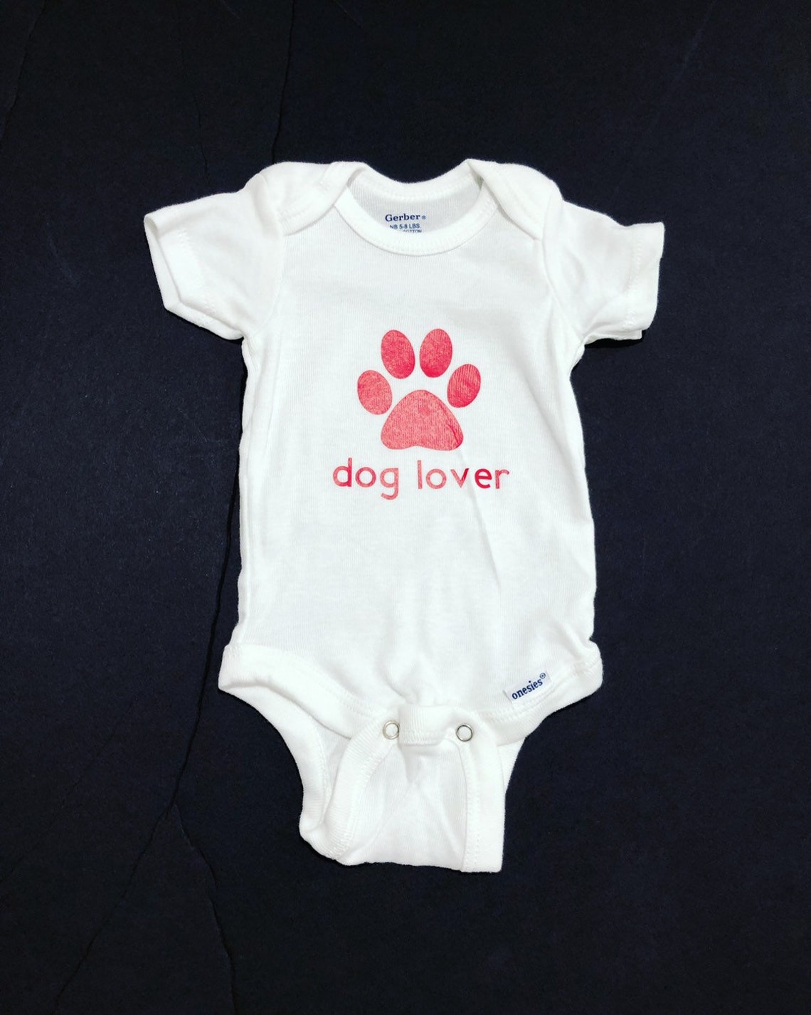 Dog Paw dog lover baby onesie Etsy