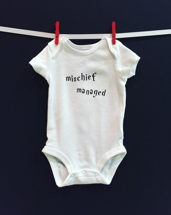 mischief managed onesie