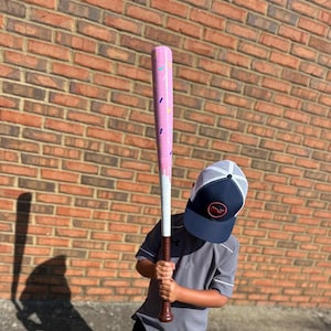 ICE CREAM DRIP **P I N K ***- wrapped plastic baseball bat- Fast Shipping