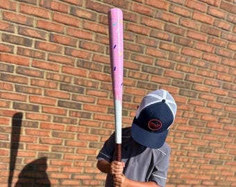 HELADO CON GOTEO **ROSA*** - bate de béisbol envuelto en plástico - Envío rápido