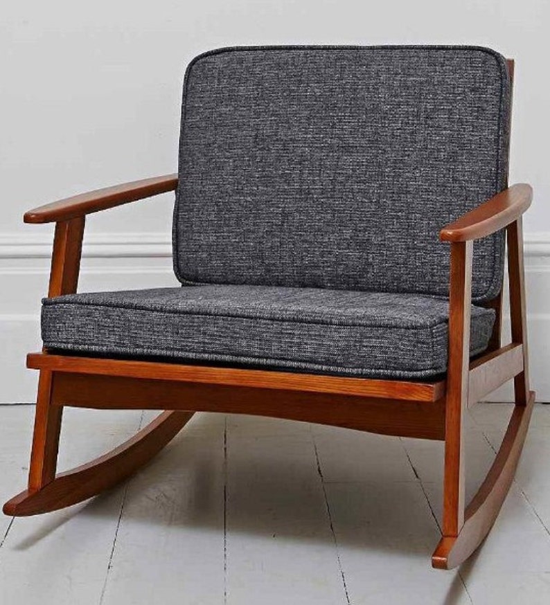 CUSTOM You Pick the size Mid Century Modern Chair Cushions Etsy