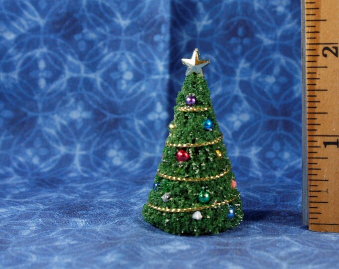 148 Miniature Dollhouse Christmas TREE 1/4 Quarter Scale for Doll's