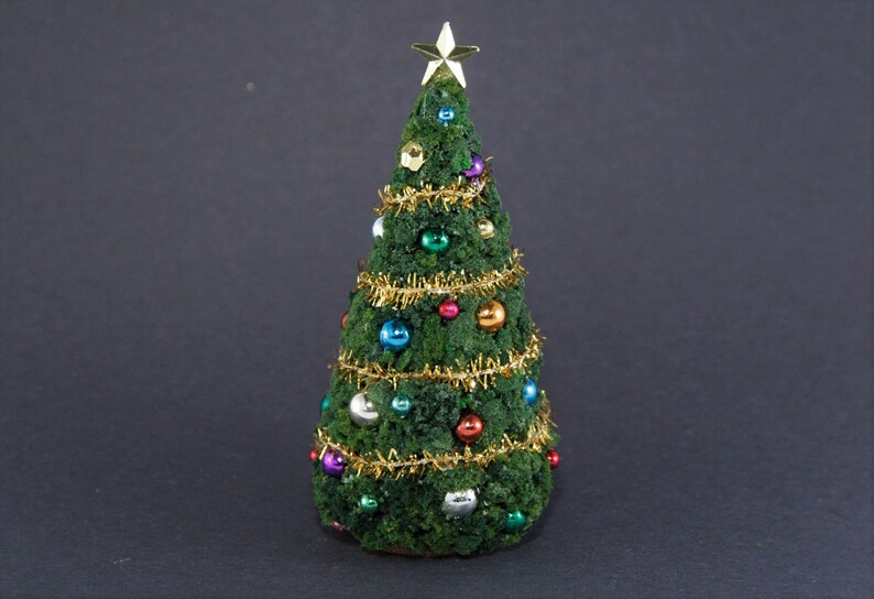 124 Miniature Dollhouse Christmas TREE 1/2 Scale for Etsy