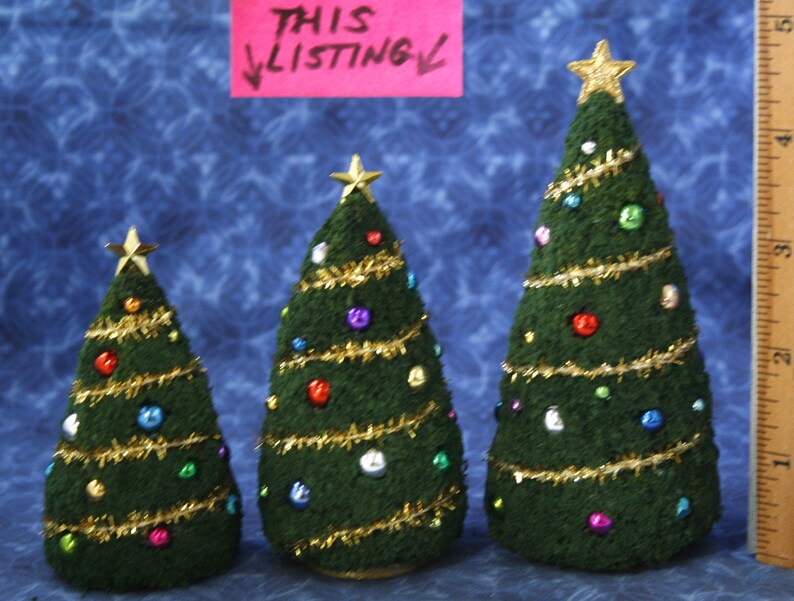 124 Miniature Dollhouse Christmas TREE 1/2 Scale for Etsy