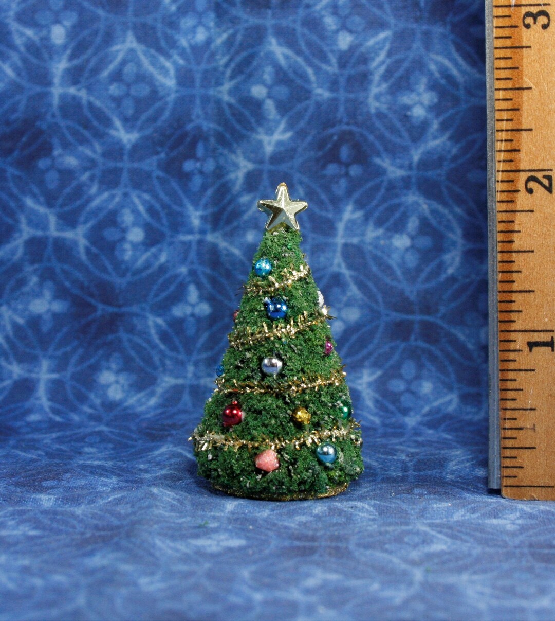 148 Miniature Dollhouse Christmas TREE 1/4 Quarter Scale for Doll's