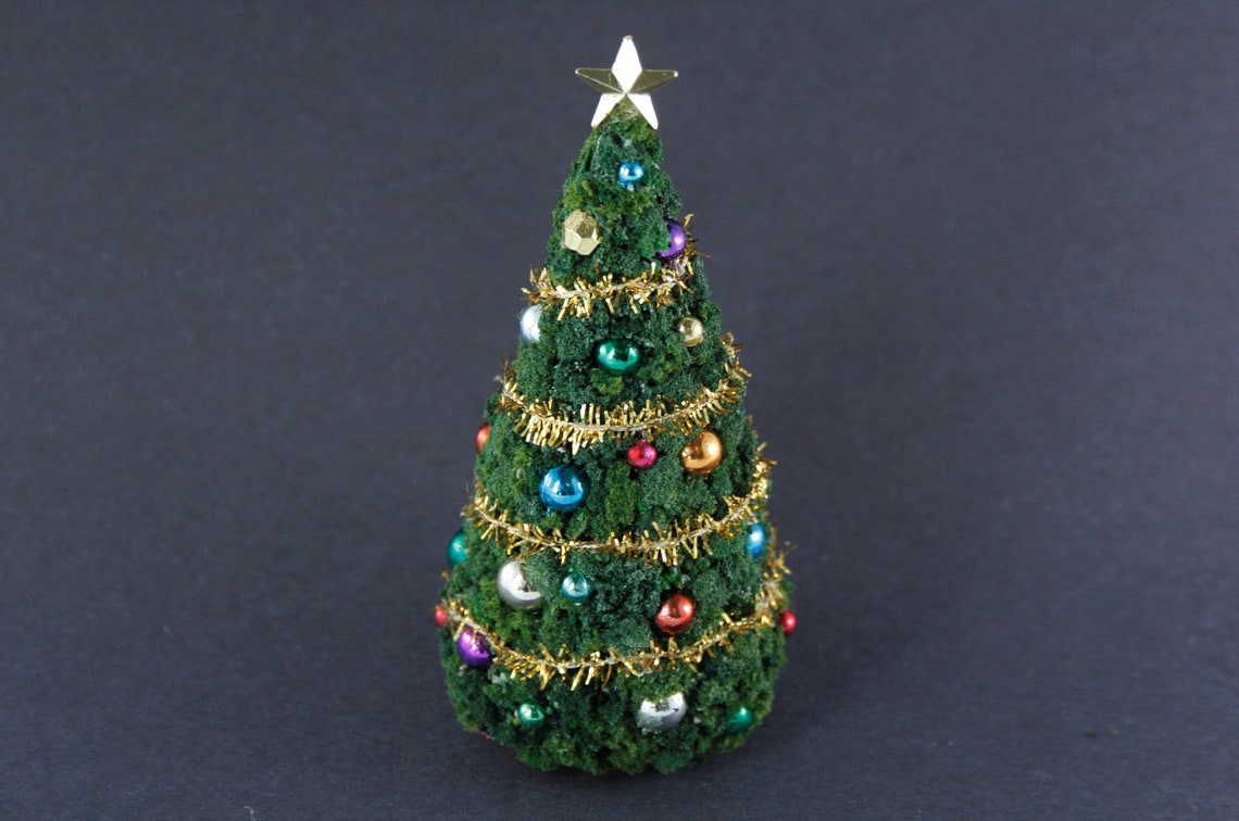 124 Miniature Dollhouse Christmas TREE 1/2 Scale for Etsy