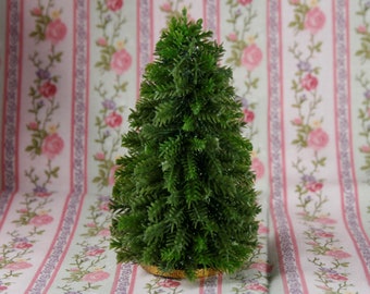 1:24 Miniature Dollhouse Christmas TREE 1/2" scale doll house handcrafted holiday craft ~3.5" tall 24th half scale spruce / pine undecorated